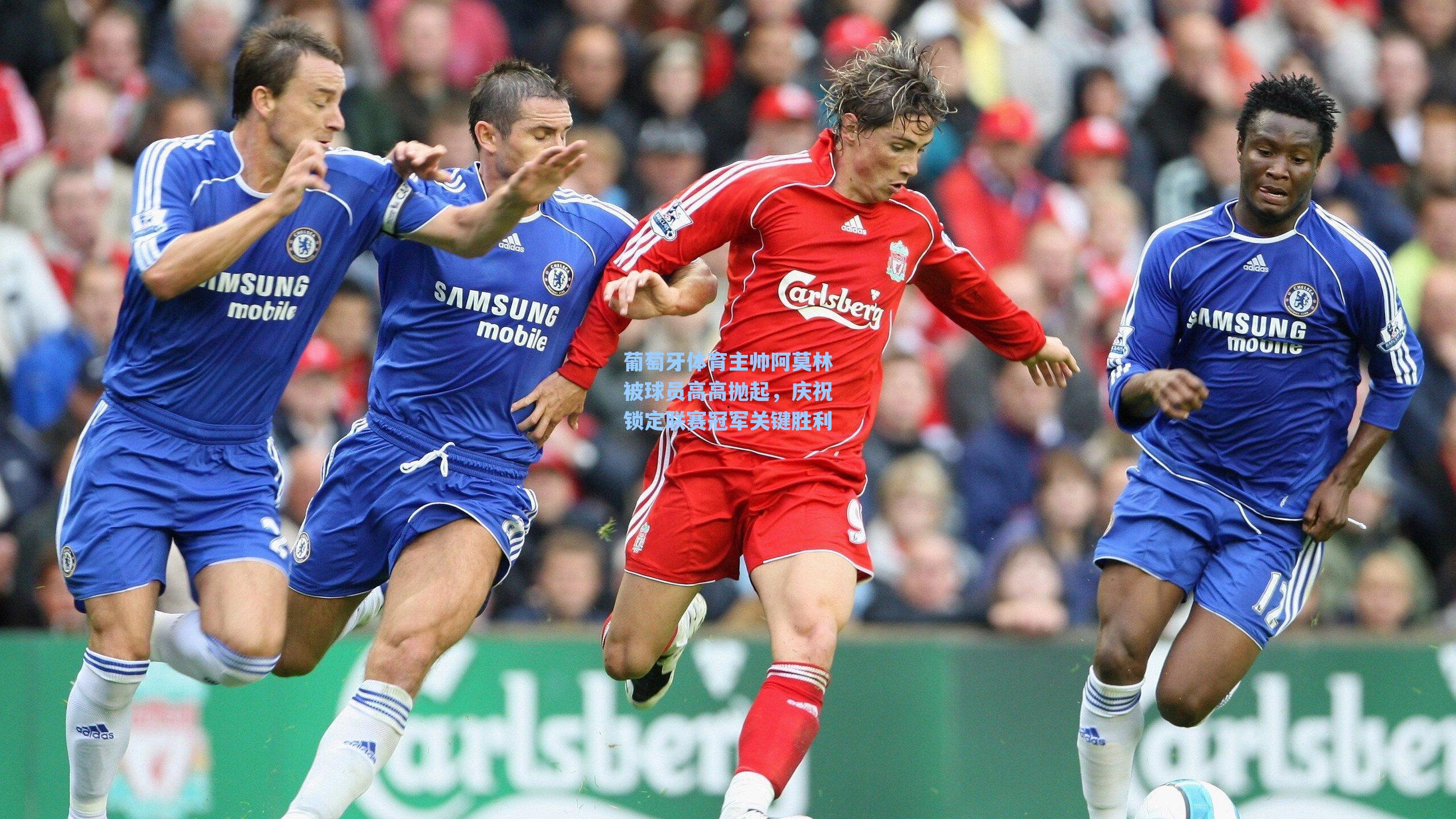 葡萄牙体育主帅阿莫林被球员高高抛起，庆祝锁定联赛冠军关键胜利